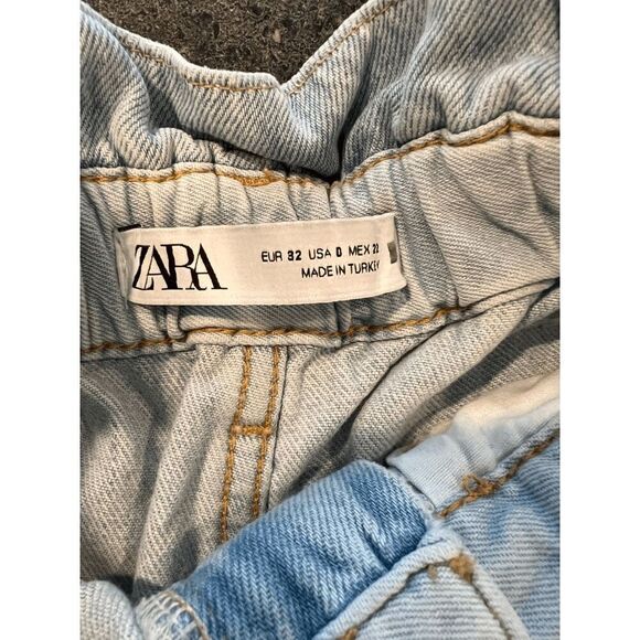 Zara Paperbag High waist Jean Shorts size XS - Picture 5 of 10